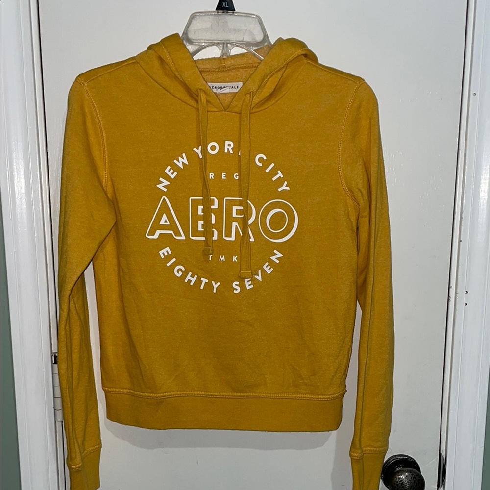 Aeropostale Mustard Yellow Hoodie